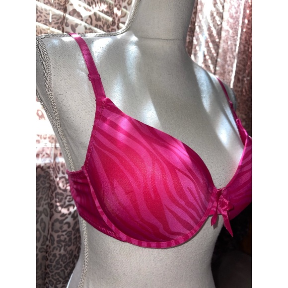 Women’s Dark Pink Zebra Bra 💖 - Picture 6 of 15